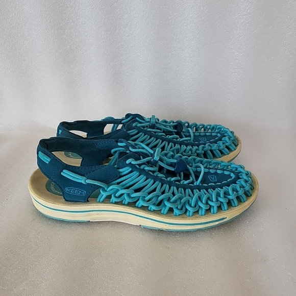 Keen Women’s Uneek Two Cord Slingback Ink Blue Capri Sandals 1013091 Size 9 - Picture 3 of 6
